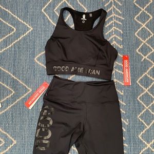 Good American CORE POWER LEGGING & SPORTS BRA